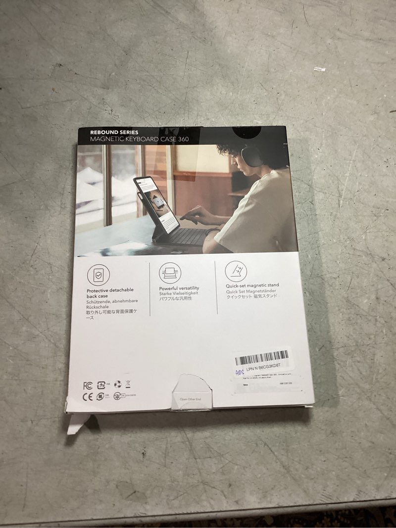 Condition photo showing New/Like New for ESR iPad Pro 13 Inch Case with Keyboard (M5/M4, 2025/2024), iPad Pro 13 Keyboard Case with Easy-Set Magnetic Stand, Portrait/Raised Modes for iPad Pro 13, Removable, Rebound 360 Series, Black iPad Pro 13 2024 Black