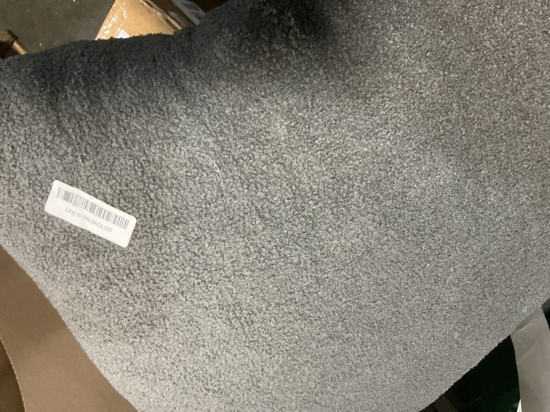 Condition photo showing As Is for headboard pillow queen, triangle bed wedge pillow for headboard, backrest pillow for sitting up, reading, working, headboard daybed pillow with removable cover for bed, dorm sofa, dark grey dark grey queen