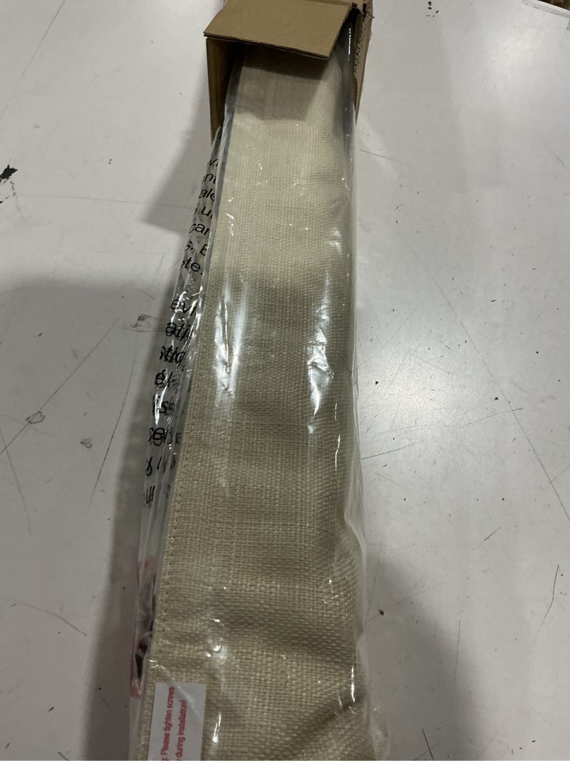 Condition photo showing Good Condition for lazblinds no drill roman shades for windows, cordless light filtering window shades with uv protection, polyester fabric for bedroom & living room, 31" w x 64" h, cream light filtering - cream 31"w x 64"h