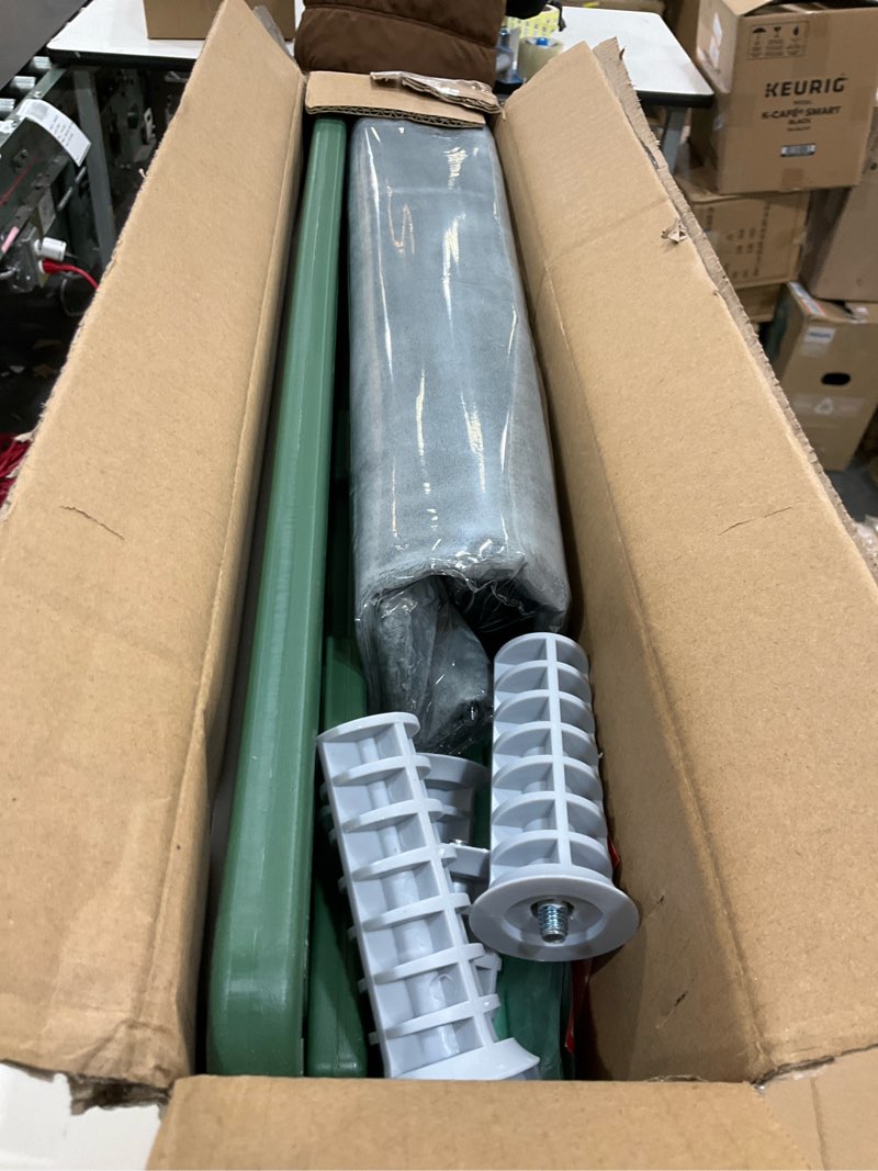 Condition photo showing Good Condition for Large Plastic Heated Cat House for Outside, Elevated Outdoor Cat Shelter 100% Weatherproof & Insulated with Safe Escape Door, Outdoor Cats House with Heated for Barn Cats Green 21.6"X17"X17.5" Green-21.6"x17"x17.5"