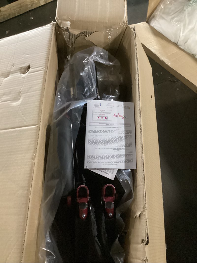 Condition photo showing Good Condition for nova lightweight folding transport chair – aluminum travel wheelchair with flip-up desk arms, one-grip locking handbrakes, 8” front & 12” rear all-terrain wheels – supports adults up to 300 lbs – red
