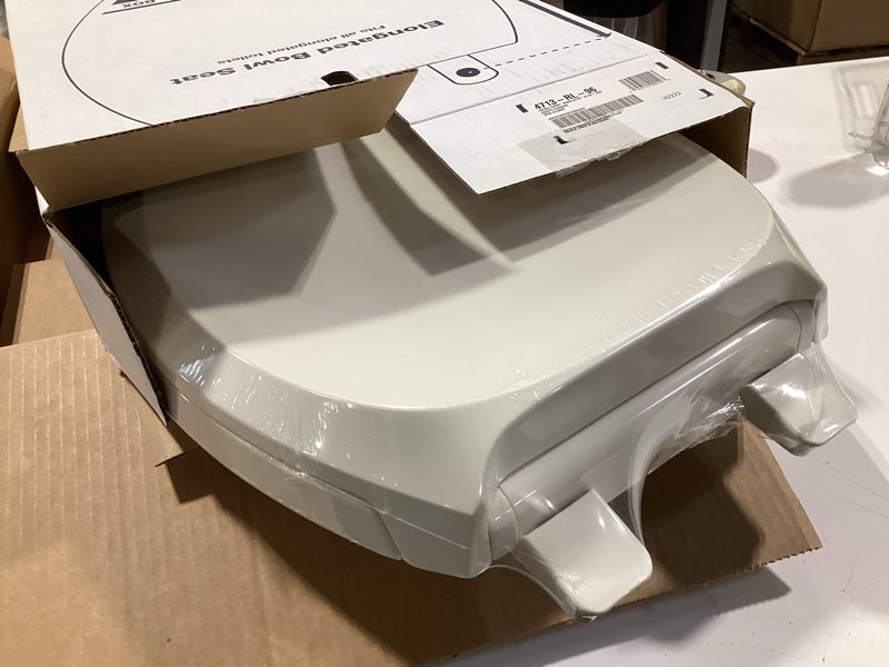 Condition photo showing Good Condition for kohler french curve ready latch quiet-close elongated toilet seat contemporary biscuit elongated