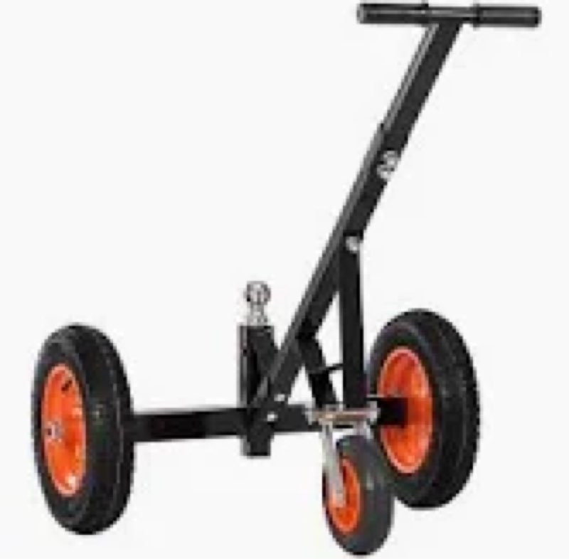 VEVOR 1200lbs Trailer Dolly 18 and 22 in Adjustable Height 2 in Ball 15.2 in Tires