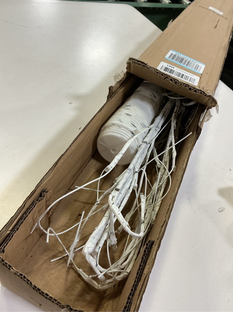 Condition photo showing Good Condition for Lighted Birch Tree, 6ft 96LED Birch Tree Lights,Artificial Twig Tree Light 9Modes Timer for Indoor Outdoor Christmas Halloween Easter Tree Home Party Wedding Decor,Warm & Cool White