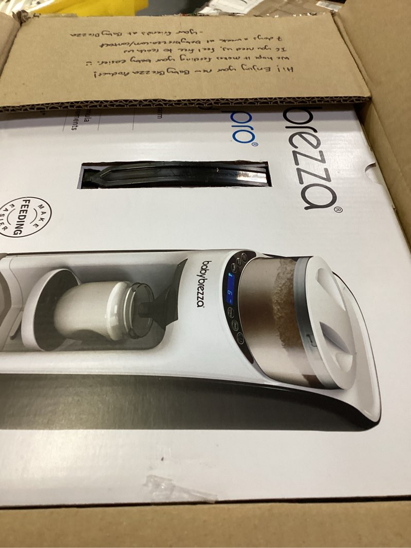 Condition photo showing New/Like New for Baby Brezza New and Improved Formula Pro Advanced Formula Dispenser Machine - Automatically Mix a Warm Formula Bottle Instantly - Easily Make Bottle with Automatic Powder Blending, White