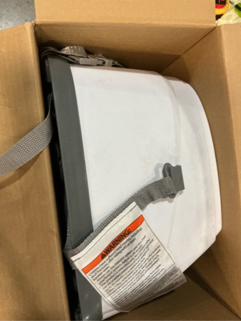 Condition photo showing As Is for Ingenuity Baby Base 2-in-1 Booster Feeding and Floor Seat with Self-Storing Tray - Slate
