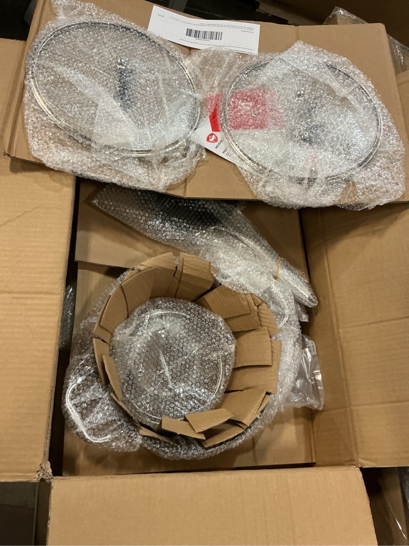 Condition photo showing New/Like New for Pots and Pans Set Non Stick, Oven Safe 500F Premium Hard Anodized Induction Cookware Sets 8 Pcs, Frying Pans & Saucepans with Stay-Cool Handles, Glass Lids, PFAS/PFOS/PFOA/BPA Free, Black