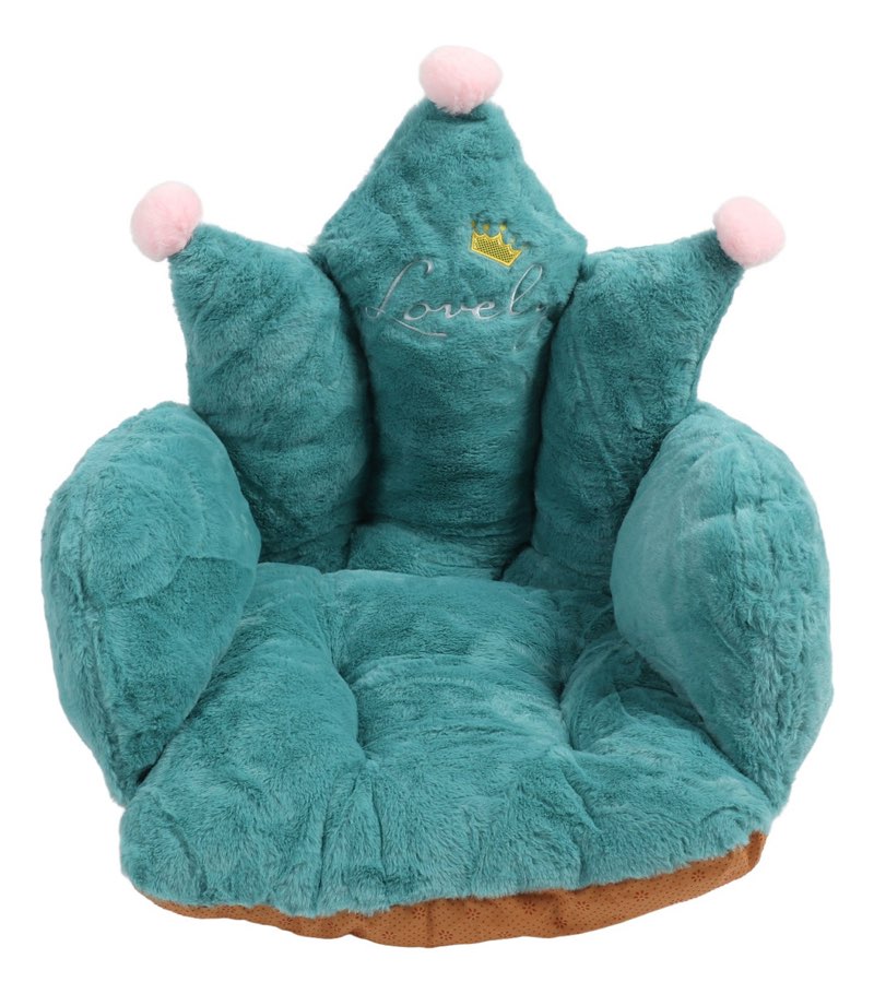 Semi Enclosed Cushion Office Chair Crown Shape Polyester