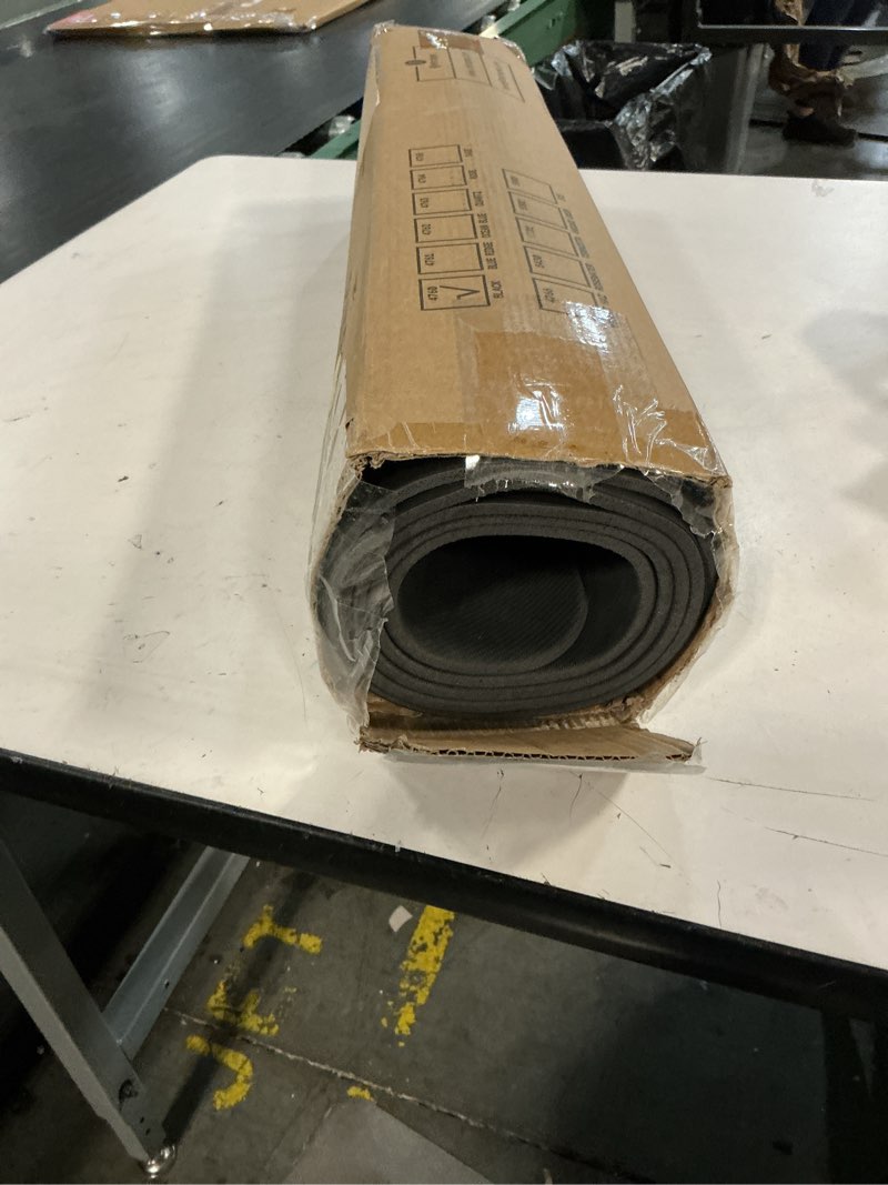 Condition photo showing Good Condition for retrospec laguna 5mm yoga mat - fitness mat for women, men & children, slip-resistant and moisture absorbing exercise mat for home, pilates, yoga and floor workouts black