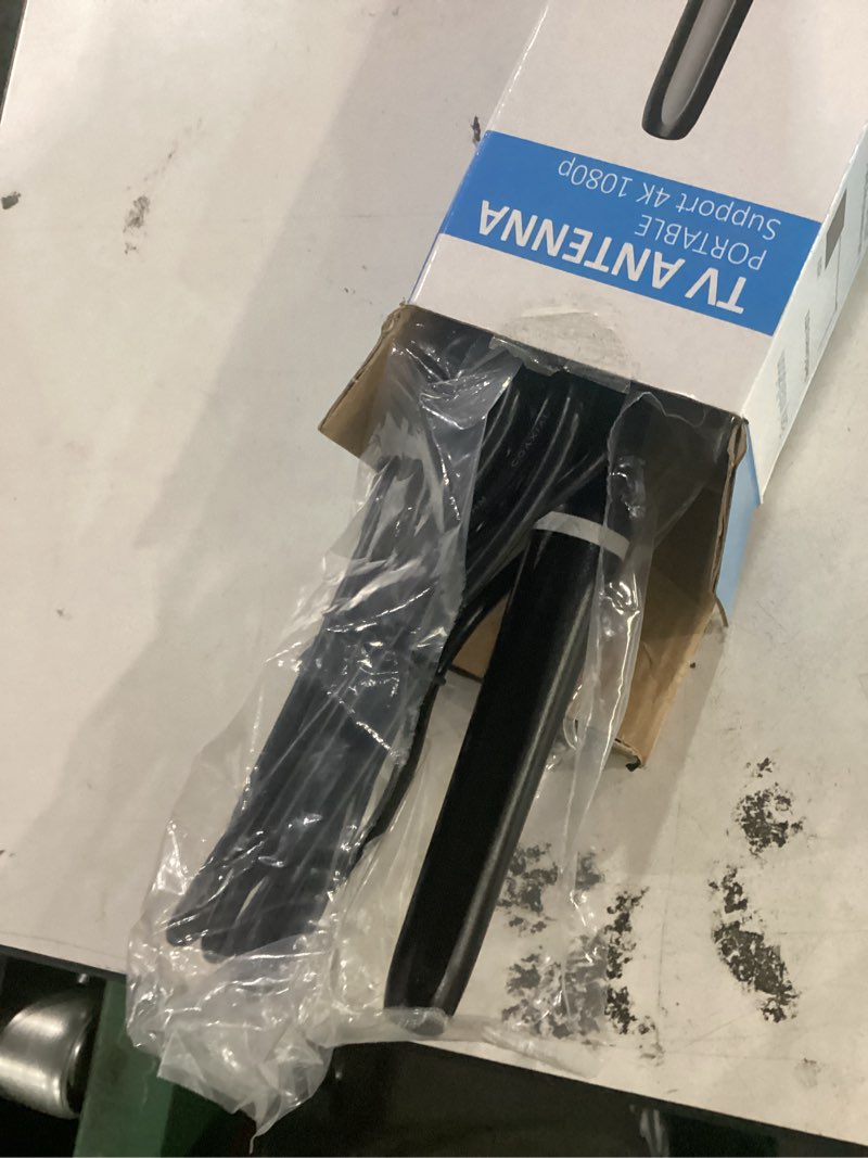 Condition photo showing Good Condition for tv antenna for smart tv, 360° long range, 4k 1080p hd local digital channel | 360° omnidirectional reception, stable signal for smart tvs. supports clear 4k 1080p local digital channels, easy setup. white