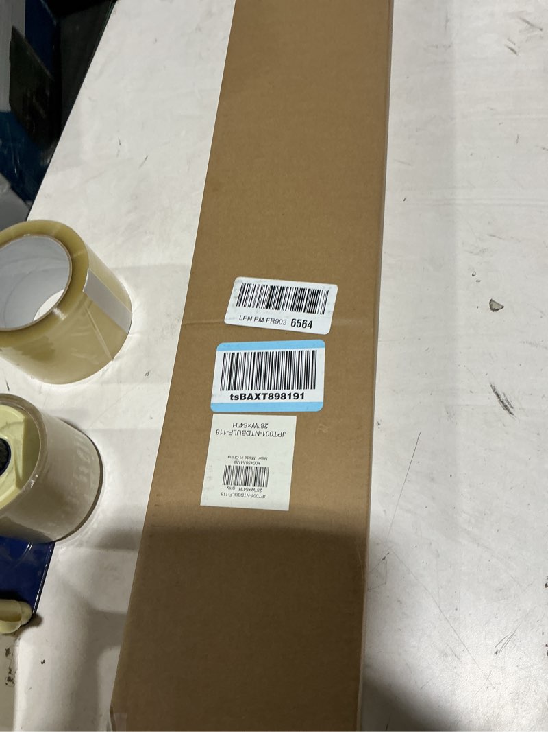 Condition photo showing Good Condition for LazBlinds No Tools No Drill Cordless Cellular Shades, Top Down Bottom Up (TDBU) Honeycomb Shades for Home, Light Filtering Thermal Insulation Blinds for Windows, 28" W x 64" H, Grey Light Filtering - Grey 28" W x 64" H