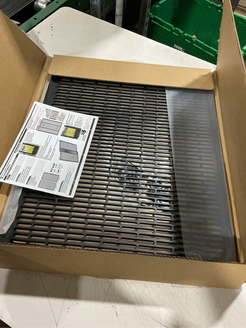 Condition photo showing Good Condition for rv screen door protector heavy duty camper screen door guard w/screw mount powder-coated pet-resistant mesh prevents dogs scratching, screen protector for rv entry doors (patent design)