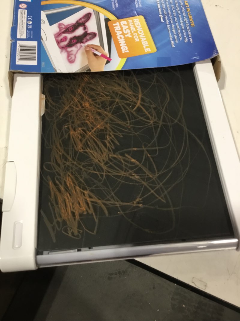 Condition photo showing As Is for Crayola Ultimate Light Board - White, Kids Drawing Tablet, Holiday & Christmas Gifts, LED Drawing Board, Sketching Art Projector, Toys for Boys & Girls, 6+