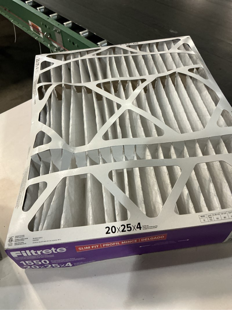 Condition photo showing Good Condition for (1 pack)3m filtrate ultra allergen reduction filter slim fit 20\\\" x 25\\\" x 4