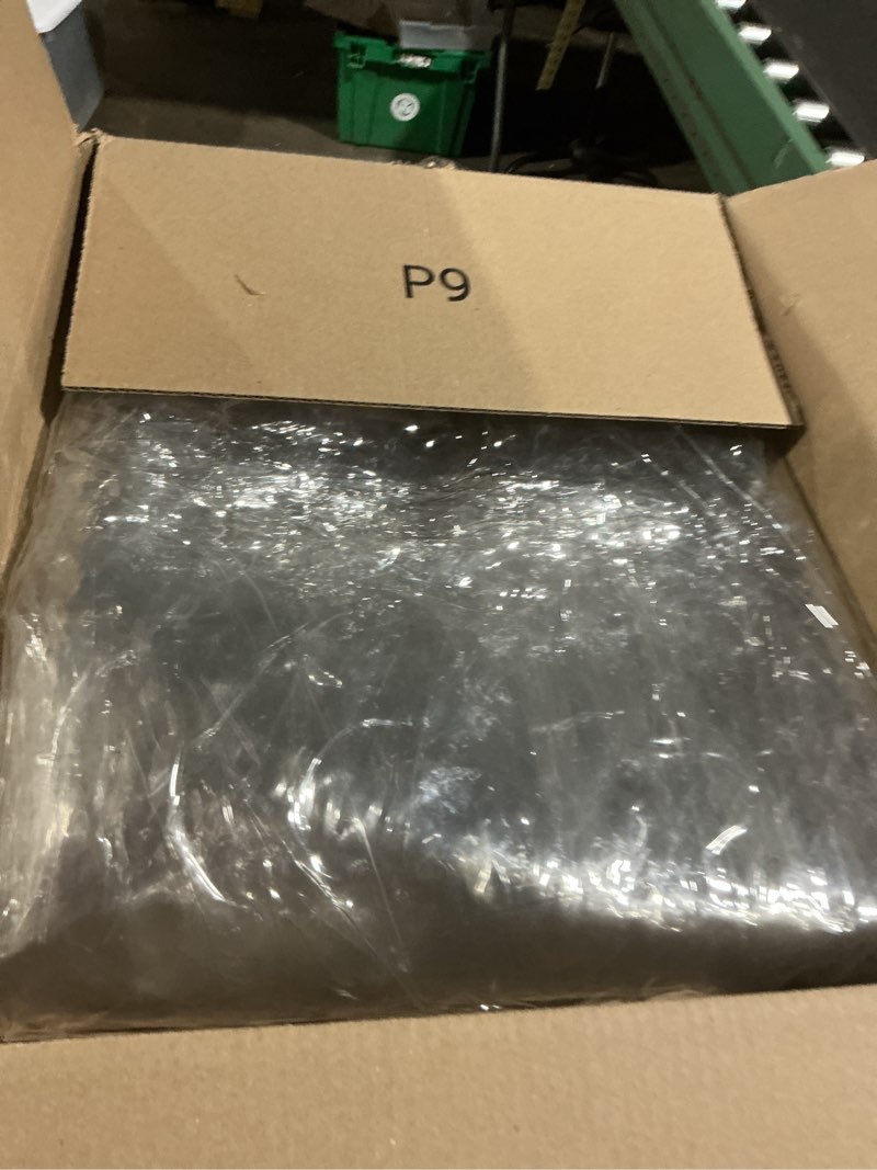 Condition photo showing As Is for 8 x 20FT Outdoor Clear Tarp Curtain Waterproof Wind-Proof 24 Mil Transparent Vinyl Tarp for Patio Pergola Garden Canopy Rainproof Anti-Tear PVC Thick Cover with Grommets