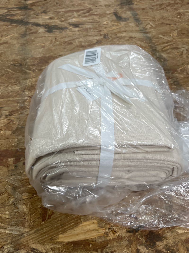 Condition photo showing Good Condition for cotton slub room darkening curtain, 48x96, natural
