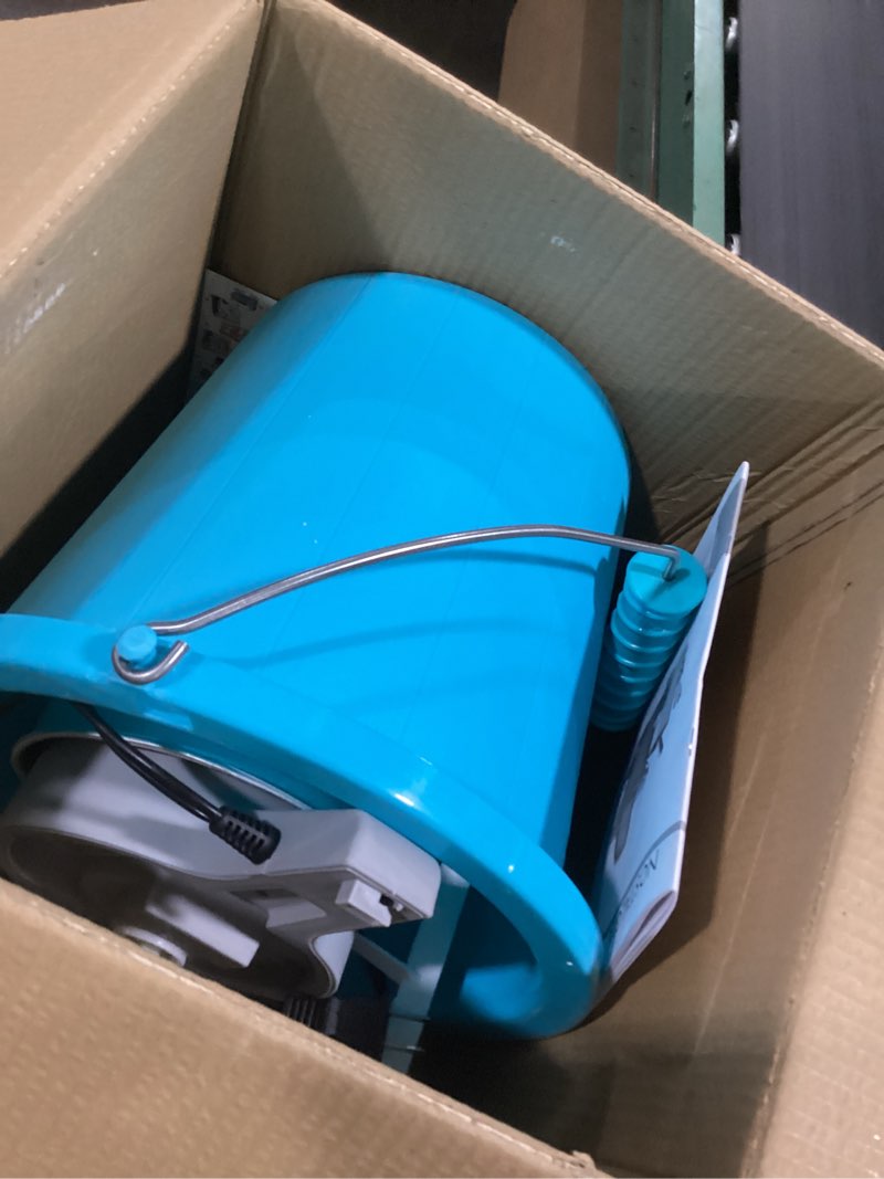 Condition photo showing Good Condition for Nostalgia Electric Ice Cream Maker - Old Fashioned Soft Serve Ice Cream Machine Makes Frozen Yogurt or Gelato in Minutes - Fun Kitchen Appliance - Blue - 4 Quart 4 Qt Blue