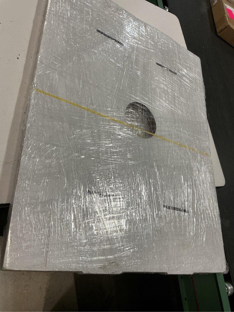 Condition photo showing Good Condition for aviditi 40 and 50 gallon corrugated cardboard trash can and recycling bins lid with hole, 18\" x 18\" x 3\", white, reuseable and disposeable garbage lid for parties and outdoor events, 10 pack(31”x24”)