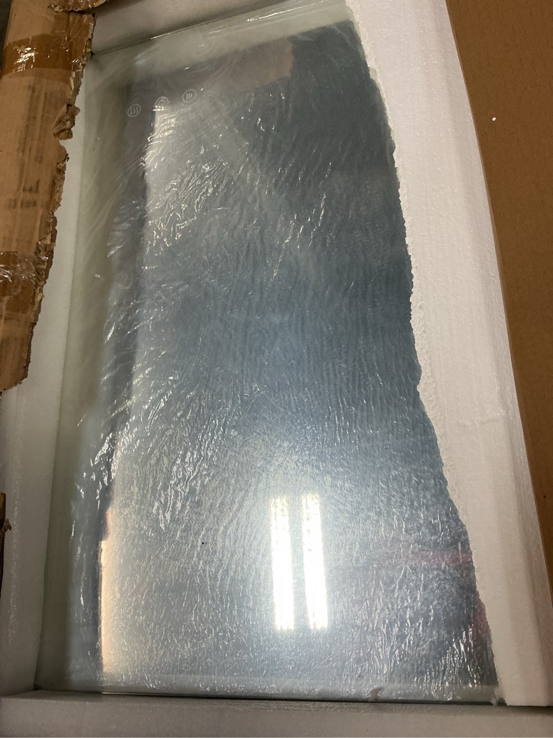 Condition photo showing Good Condition for Backlit Bathroom Mirror with Lights -60x28 Mirror w/ Wireless Switch + Anti Fog/ Waterproof/ Dimmable/ 3 Colors Warm/Natural/White CRI >90 Frameless Led Mirror Vertical or Horizontal