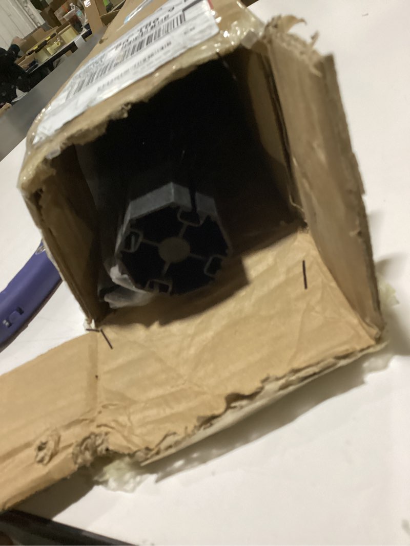 Condition photo showing As Is for National Tree Company 4 ft Pre-Lit Black Tinsel Mini Artificial Christmas Tree, 70 Clear Lights, 110 Tips, Includes Stand