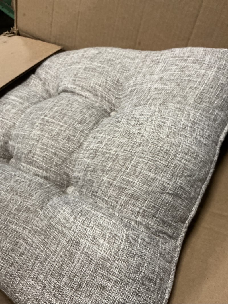 Condition photo showing Good Condition for Similar Dining Chair Cushions Set of 4, Dual-Layer Memory Foam Kitchen Chair Cushions, Patented Design Seat Pads with Ties, 16.5 x 16.5 x 3.5in, 4 Pack, Beige 4 Count (Pack of 1) Beige