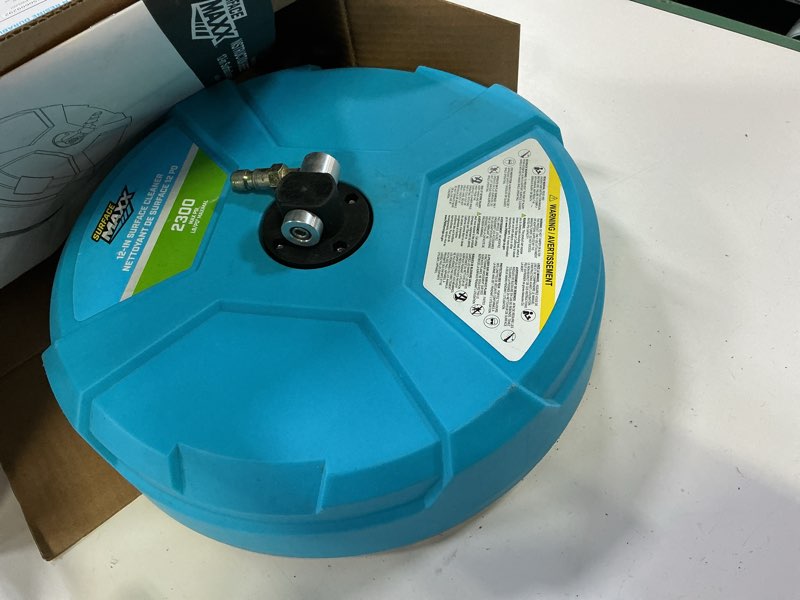 Condition photo showing As Is for surfacemaxx 12-in pressure washer surface cleaner 2300 psi