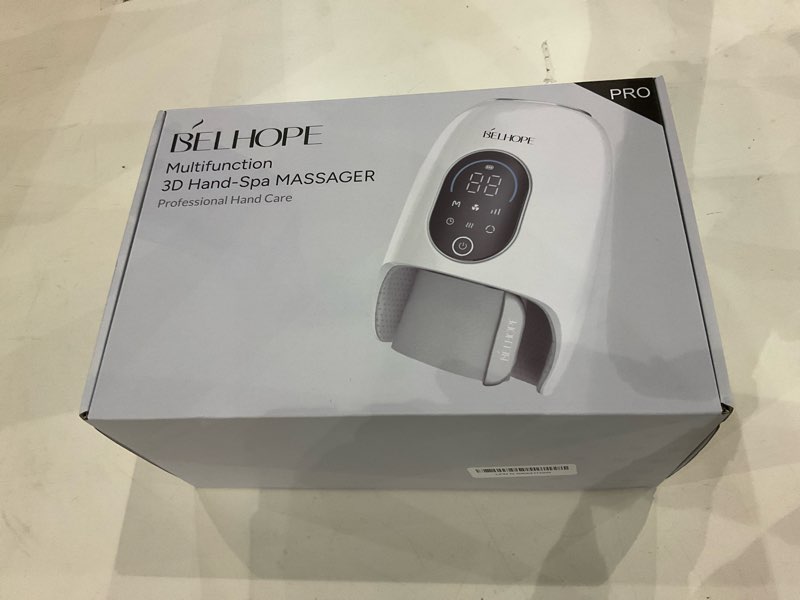 Condition photo showing New/Like New for Hand Massager with 9 Modes and 4 Heating Options for Hot and Cold Therapy Hand and Wrist Massager for Arthritis and Carpal Tunnel Relief, Hand Massager with Heat and Compression, White