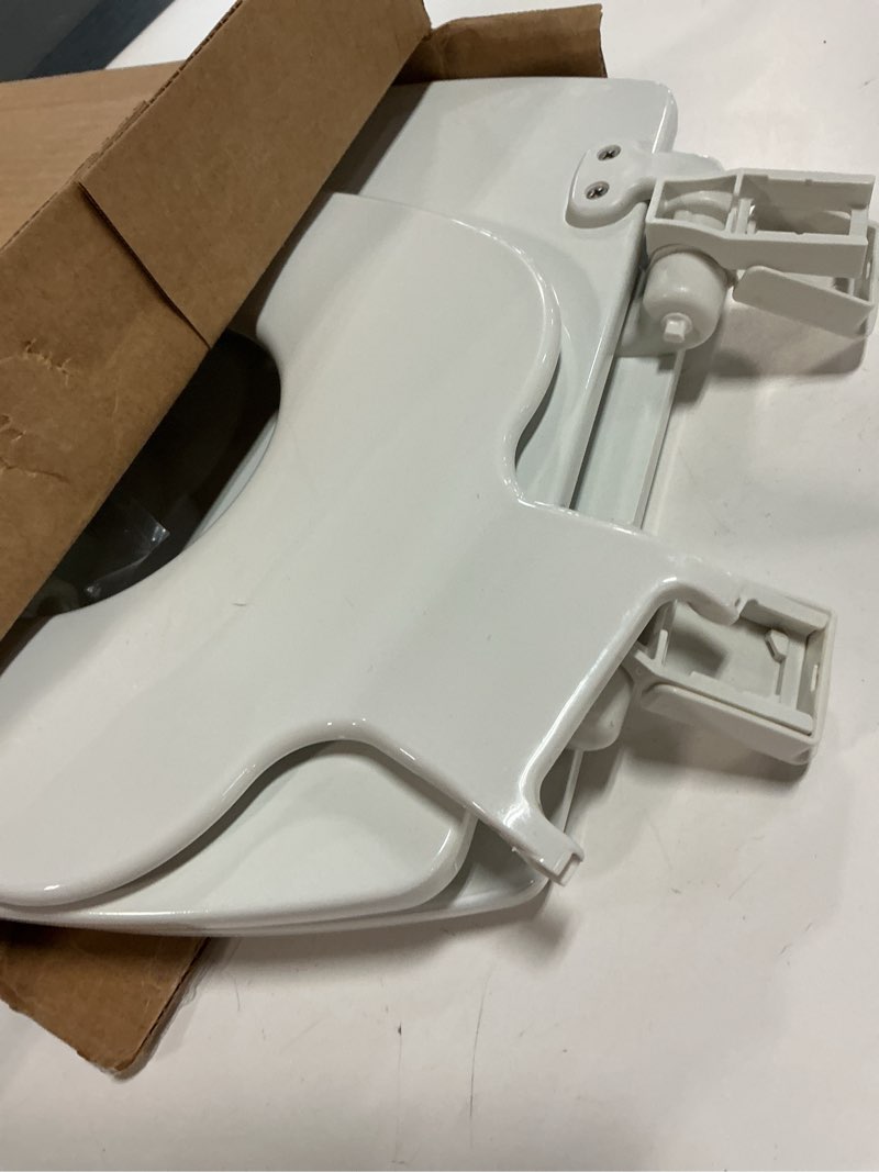 Condition photo showing Good Condition for Mayfair NextStep2 Toilet Seat with Toddler Potty Training Seat Built-In, Slow Close, Easy Clean, Magnetic Removable Kids Seat, Made in USA, ELONGATED, White