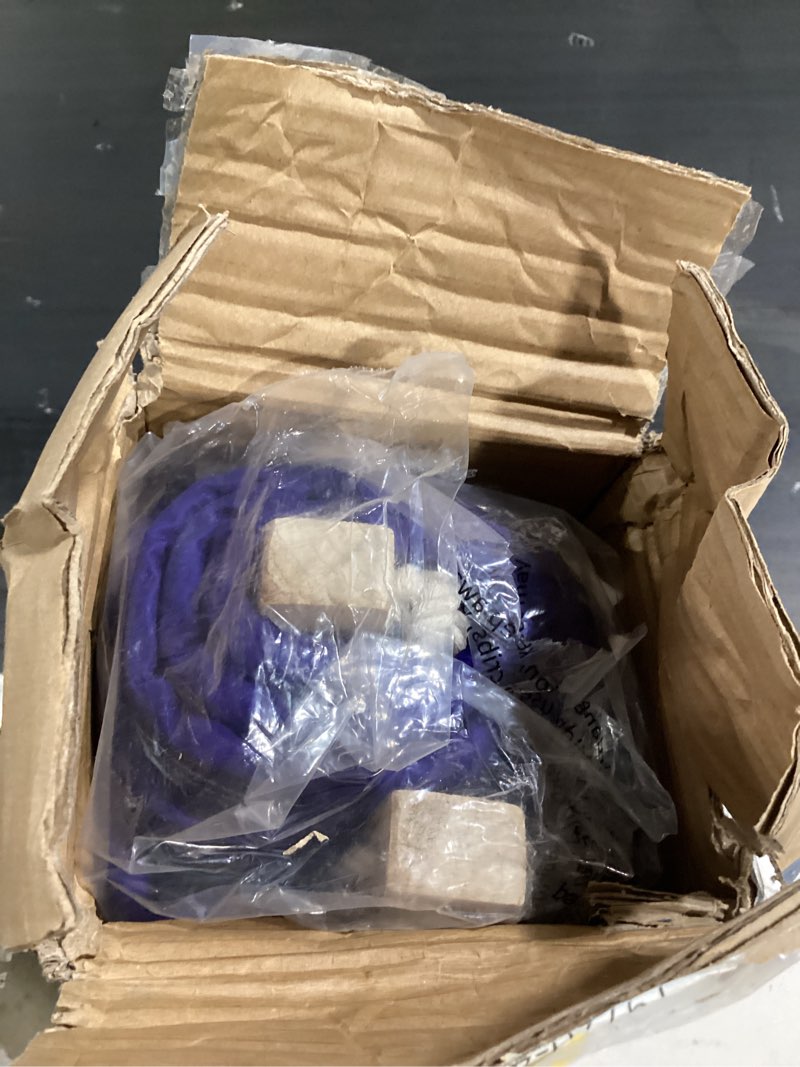 Condition photo showing New/Like New for suncreat hammocks quilted fabric hammock, double hammock with spreader bar, soft pillow, max 475lbs capacity, blue stripes