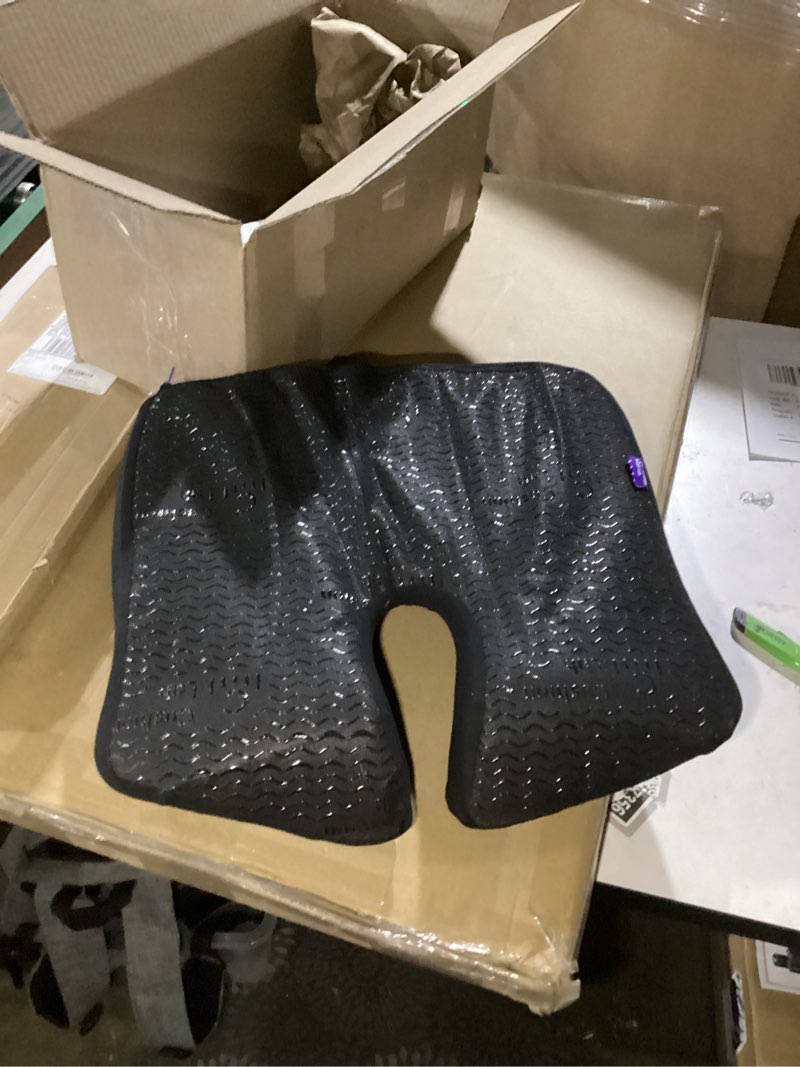 Condition photo showing Good Condition for Cushion Lab Patented Pressure Relief Seat Cushion for Long Sitting Hours on Office & Home Chair - Extra-Dense Memory Foam for Soft Support. Car Pad for Hip, Tailbone, Coccyx, Sciatica - Black