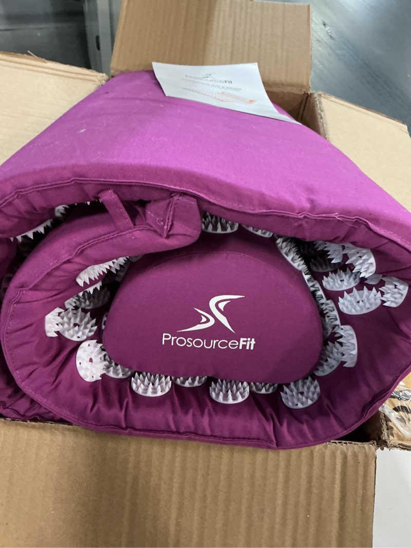 Condition photo showing Good Condition for ProsourceFit Acupressure Mat and Pillow Set for Back/Neck Pain Relief and Muscle Relaxation