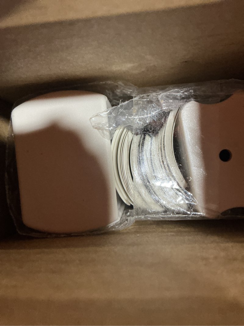 DEZ FURNISHINGS Cordless 1" Mini Blind, 34.5" W x 48" H, Pearl White