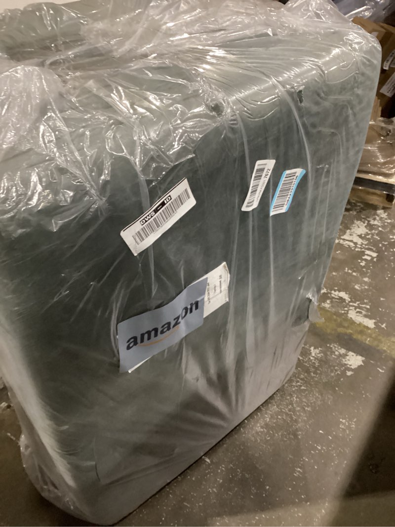 Condition photo showing New/Like New for MAXYOYO Folding Mattress, 4 Inch Tufted Foldable Mattress Full Foam Bed, Tri-Fold Floor Couch with Handles Guest Bed Topper Portable Camping Mat with Corded Fabric, Full Size, Dark Grey Full Dark Grey