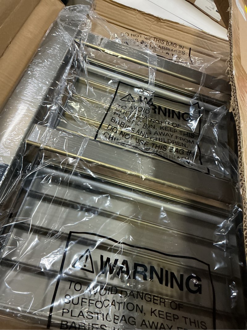 Condition photo showing New/Like New for WOA WOA Step Ladder, 2 Step Foldable Step Stool with Widen Pedals, Portable Aluminum Stepladder, Compact Ladder for Space Saving, Home Ladders for Kitchen(300lbs, Gold) 2 Step Brown Gold