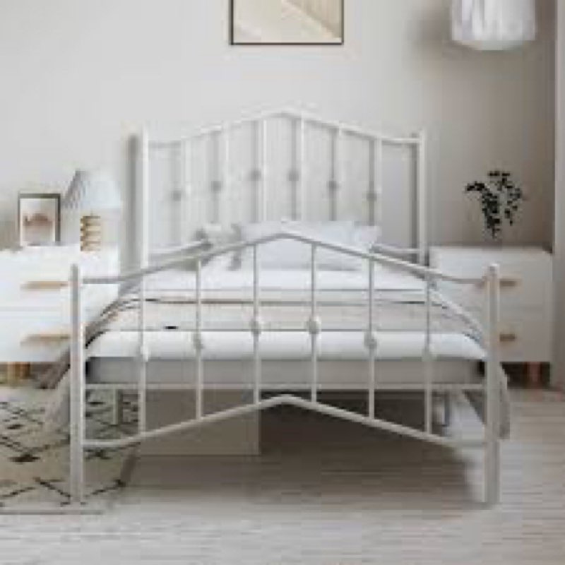 Chuang Metal Bed Frame, Sturdy Steel, No Mattress