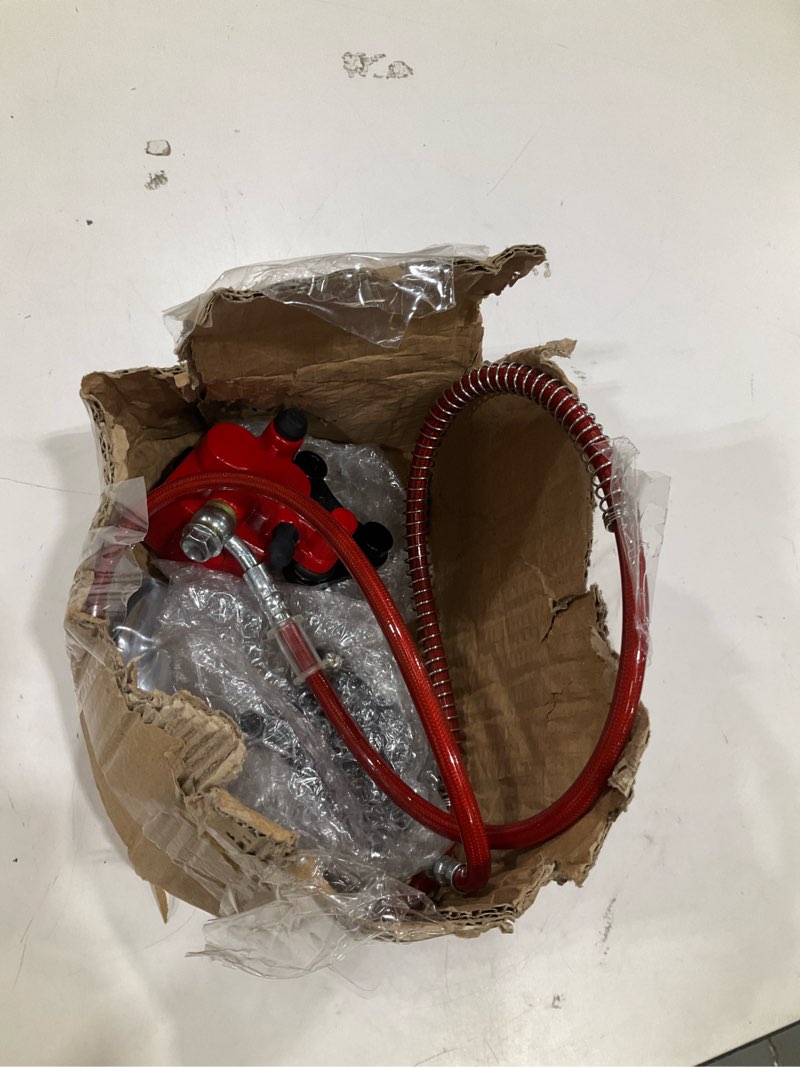 Condition photo showing Good Condition for fvrito front disc hydraulic brake master cylinder caliper handle lever line assembly with brake pads for 50cc 70cc 90cc 110cc 125cc ssr taotao apollo coolster moped scooter chinese pit dirt bike red