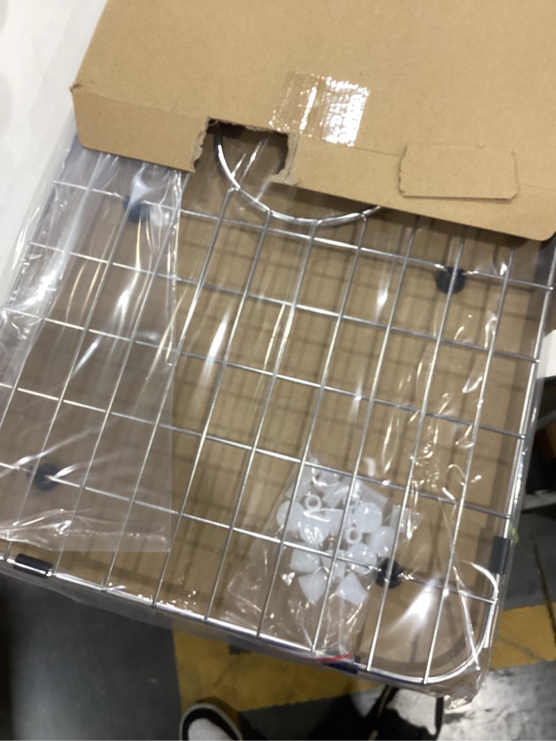 Condition photo showing Good Condition for Serene Valley Sink Bottom Grid 24-1/8" x 12-5/8", Centered Drain with Corner Radius 1-1/2", Sink Protector NLW2412C