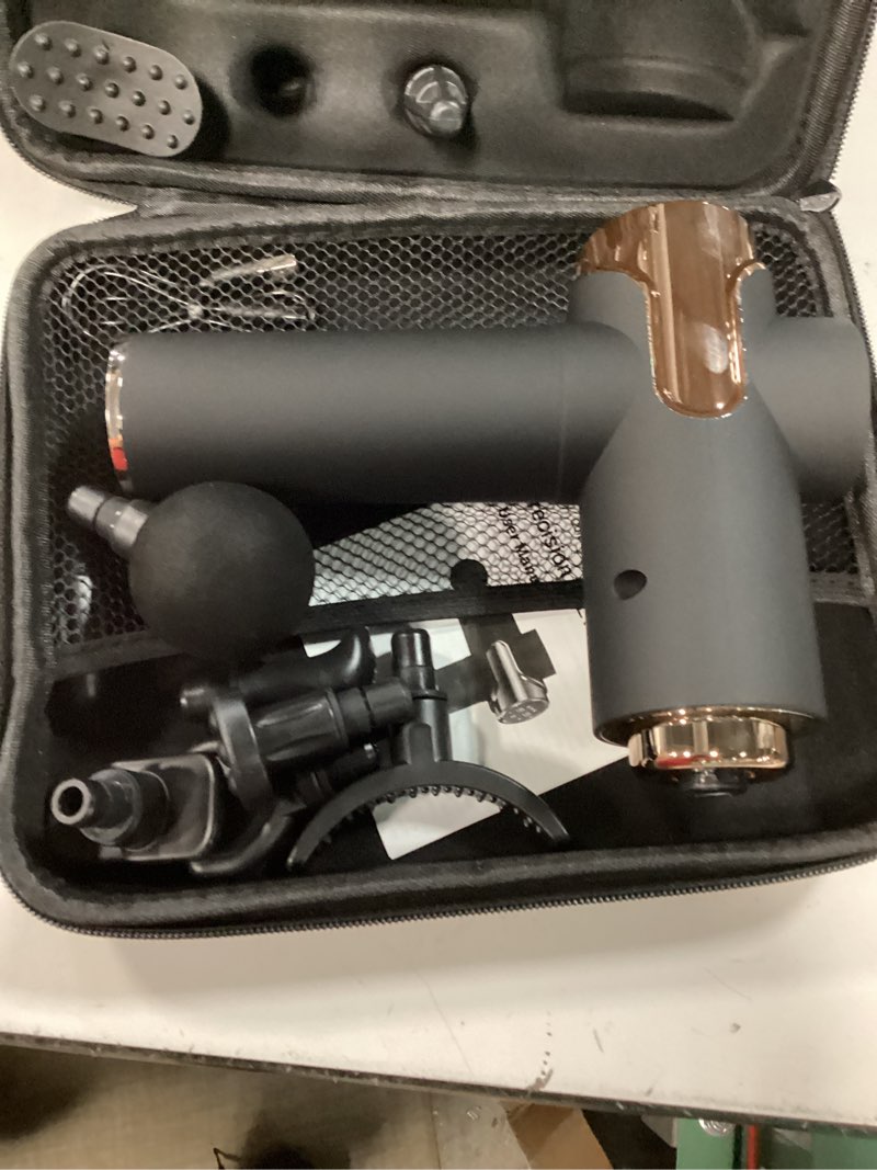 Condition photo showing Good Condition for massage gun, small travel massage gun, massage gun deep tissue,percussion handheld portable muscle massager tool for full body pain relief, ideal gifts for men, women(black)