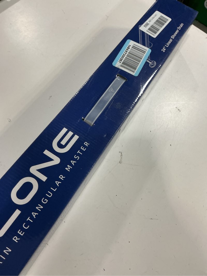 Condition photo showing Good Condition for dlone linear shower drain | 24" aisi 304 stainless steel linear drain, brushed nickel shower drain with tile insert panel & adjustable feet, long rectangle shower floor drain in bathroom, balcony etc brushed nickel 24 inch