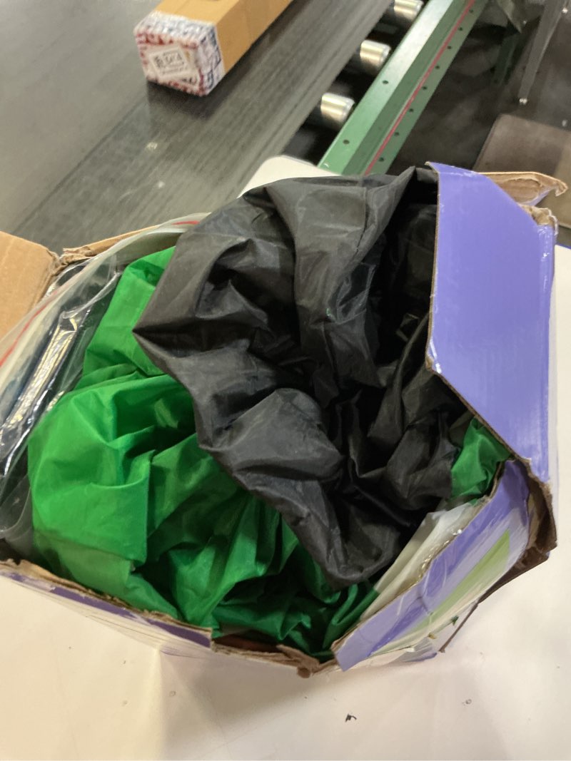 Condition photo showing As Is for FaveHome 7.1FT St. Patricks Day Inflatables Leprechaun Holding Rainbow Sitting On The Shamrock Hat D