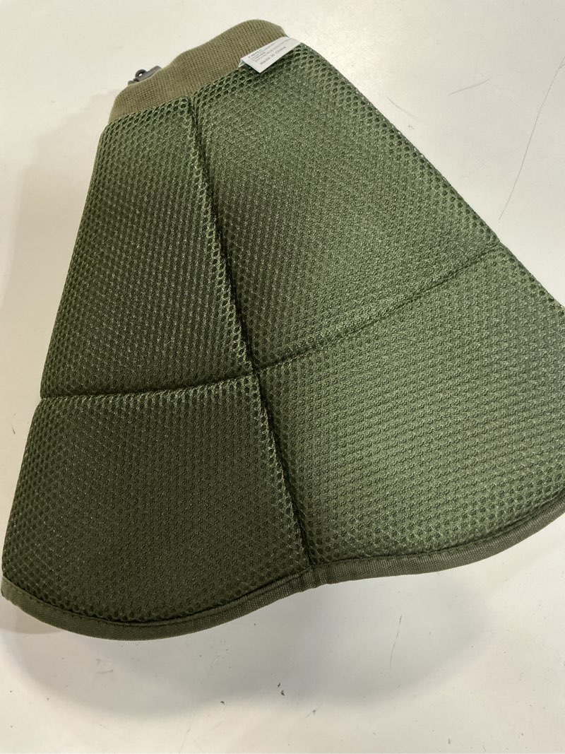 Condition photo showing Good Condition for dog cone - soft cone for dogs to stop licking, pet e-collar alternative after surgery, adjustable pet recovery collar for wound healing, army green large large army green