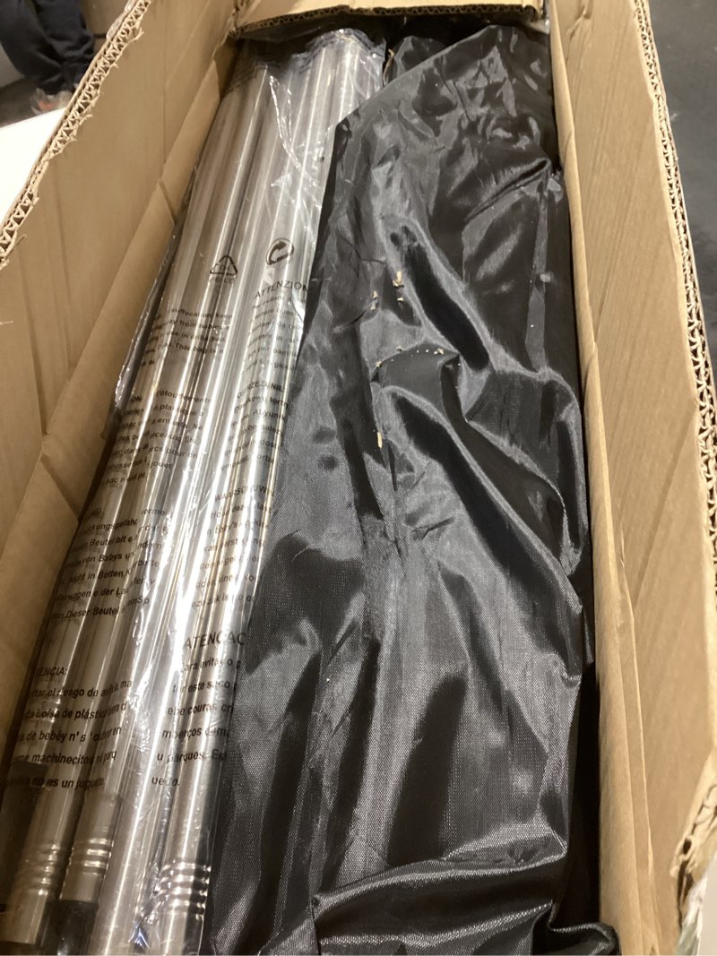 Condition photo showing As Is for Upgraded Sauna Box for Relaxation, Detoxification, Portable Sauna for Home with Steamer, Remote Control, Folding Chair, 9 Levels, 2.6’ x 2.6’ x 5.9’ Black