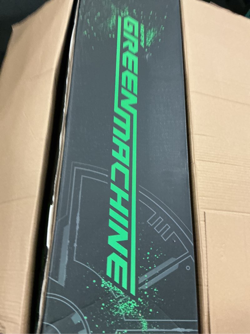 Condition photo showing New/Like New for Huffy Green Machine 20 Inch Drift Trike, Sleek Ergonomic Design, Adjustable Seat, Durable Steel Frame, Easy to Operate, Drift Trike for Kids Ages 8+, LED Light Accents, Coaster Brake, Green and Black