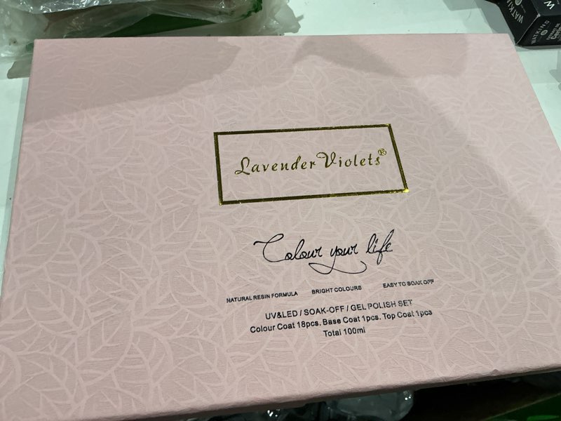 Condition photo showing Good Condition for lavender violets colour your life uv & led, soak off, gel-polish set brand new