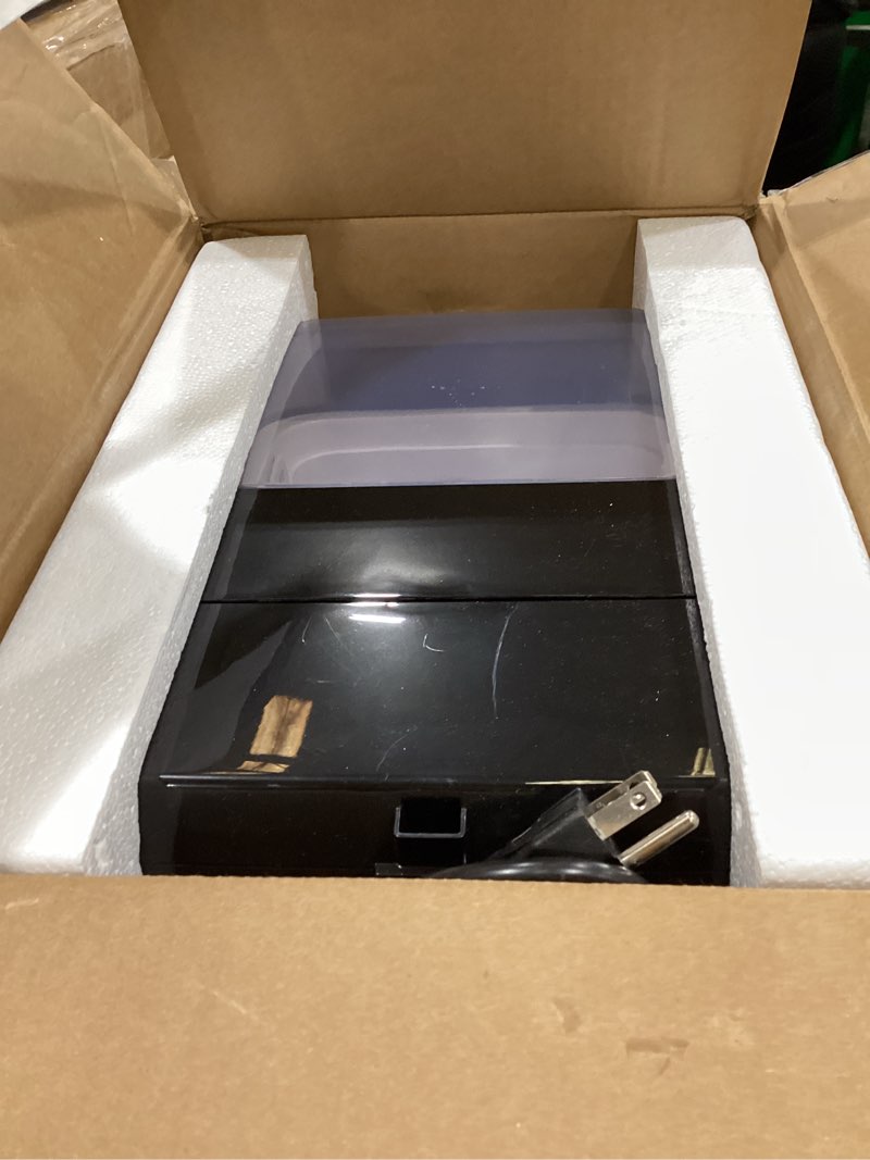 Condition photo showing Good Condition for dumos nugget ice makers,portable ice machine countertop ready in 6 mins, 1.55l water tank, self-cleaning, for office, party, rv, home, black nugget-black 14.7"×13.7"×10.4"