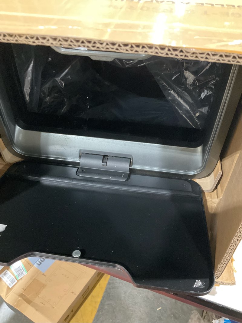 Condition photo showing Good Condition for eko mirage-t 50 liter / 13.2 gallon touchless rectangular motion sensor trash can or recycling bin, brushed stainless steel finish mirage 50l - stainless steel