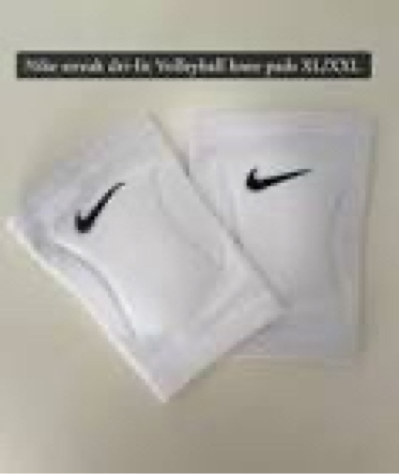 nike streak dri-fit volleyball knee pads (white, xl/xxl)