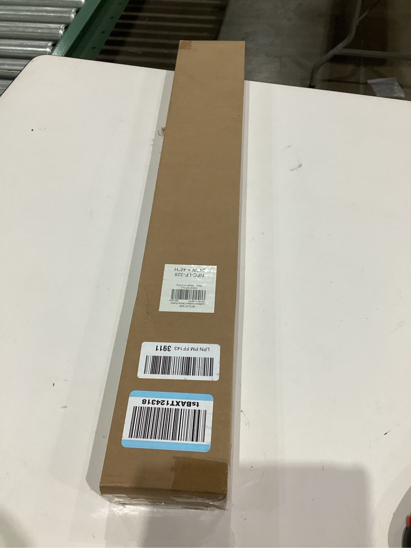 Condition photo showing New/Like New for LazBlinds Cordless Cellular Shades, No Tools No Drill Light Filtering Honeycomb Shades Pleated Blinds for Windows, 24'' W x 48'' H, Light Grey Light Filtering-light Grey 24'' W x 48'' H