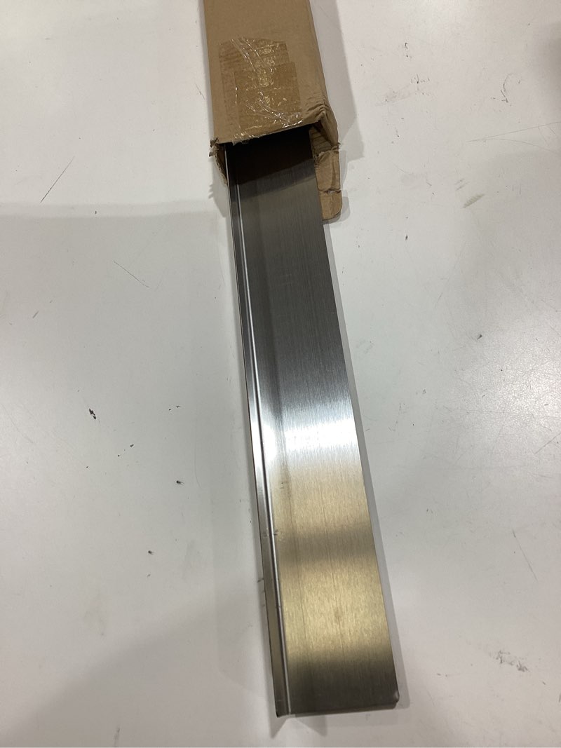 Condition photo showing Good Condition for 30" slide-in range rear filler kit,range gap filler, stainless steel back gap cover for stove, stove trim kit between stove and backsplash.