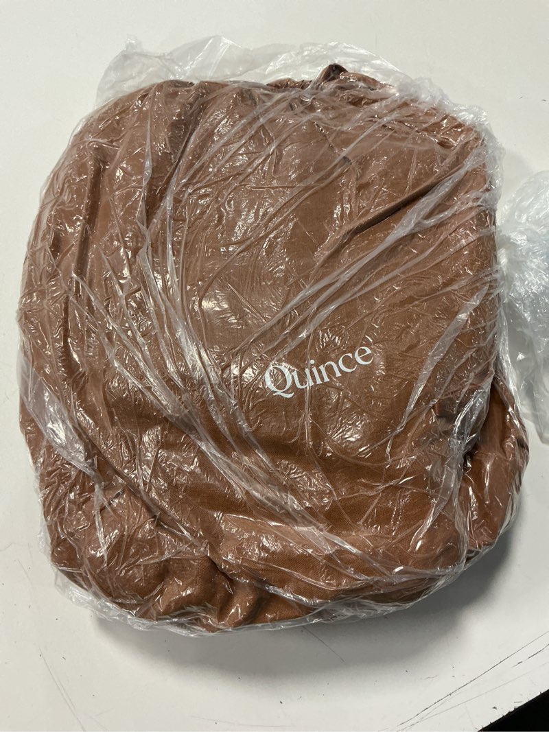 Condition photo showing Good Condition for european linen duvet cover set, king/cal king, terracotta